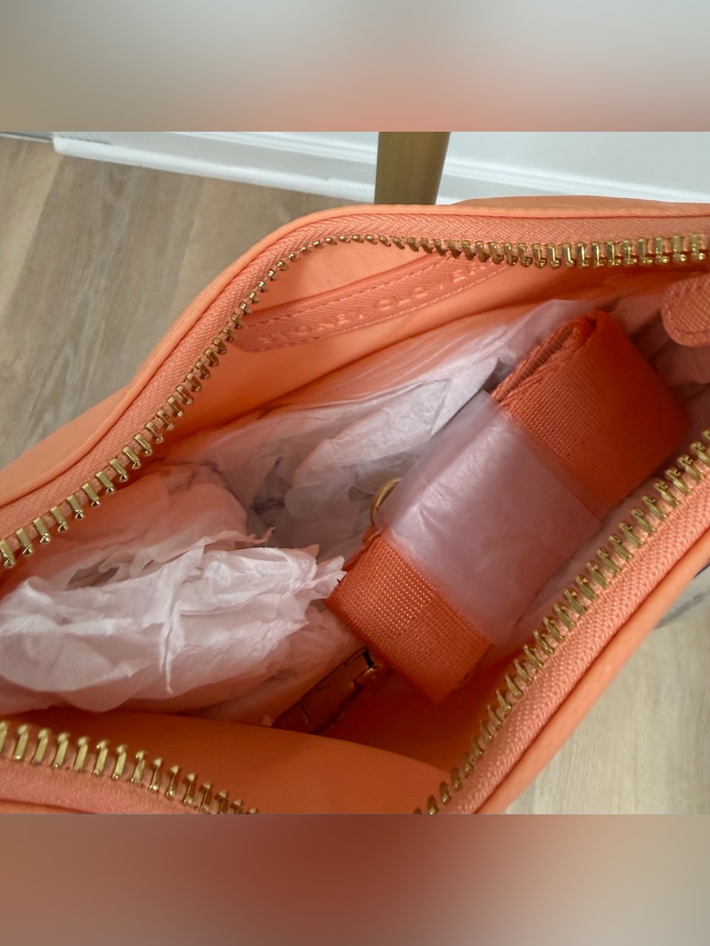 Stoney Clover Lane Orange Crossbody Shoulder Bag - Picture 3 of 5